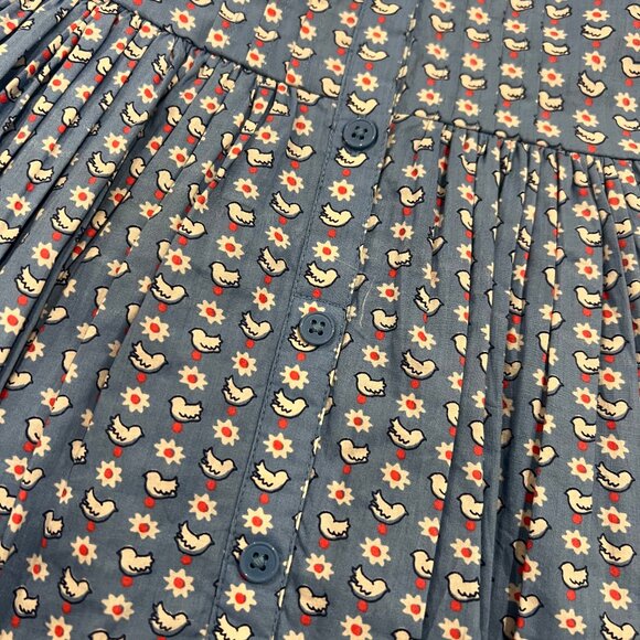 Mini Boden Bird Print Dress - Picture 2 of 3
